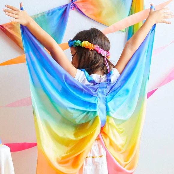 Sarah's Silks Rainbow Wings. Childs One Size. 100% silk. For babies and toddlers - Picture 10 of 10